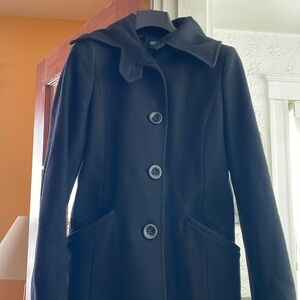 Long wool Black Coat